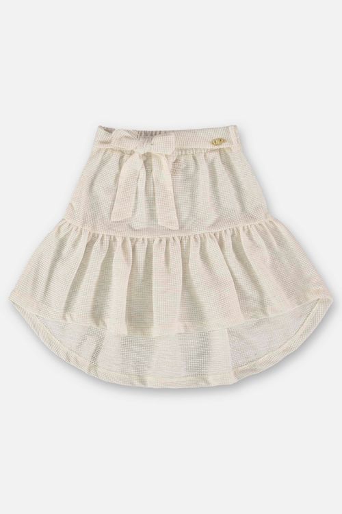 Saia Infantil em Tricot Linho (Bege) Up Baby