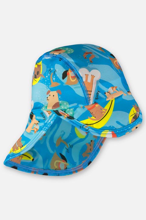 Boné Unissex Infantil com Proteção FPS+50 (Azul Claro) Up Baby
