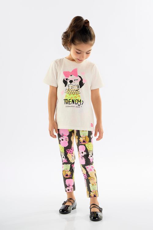 Conjunto Infantil com Blusa e Legging (Bege) Up Baby
