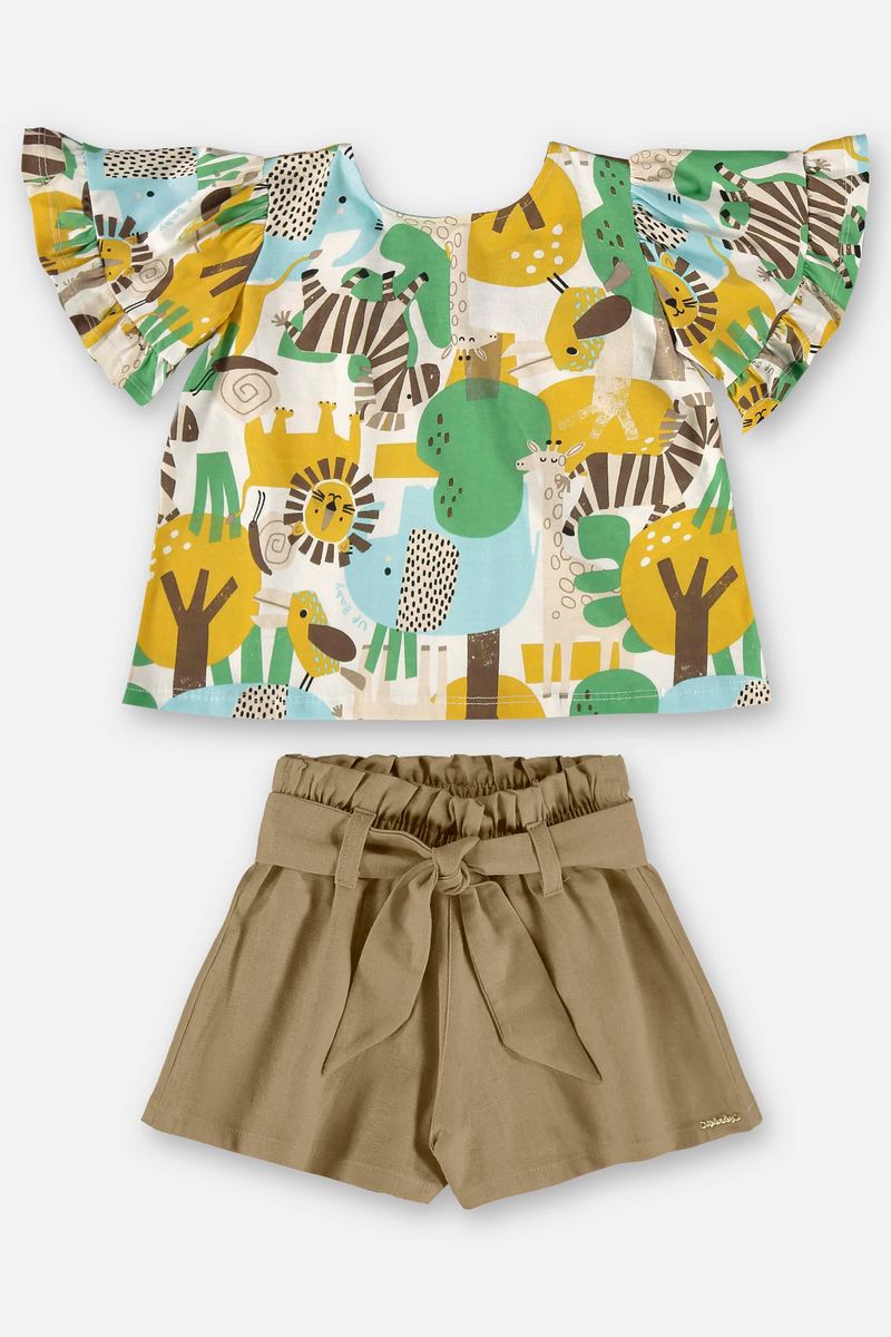 conjunto-infantil-para-menina-com-blusa-e-short-bege