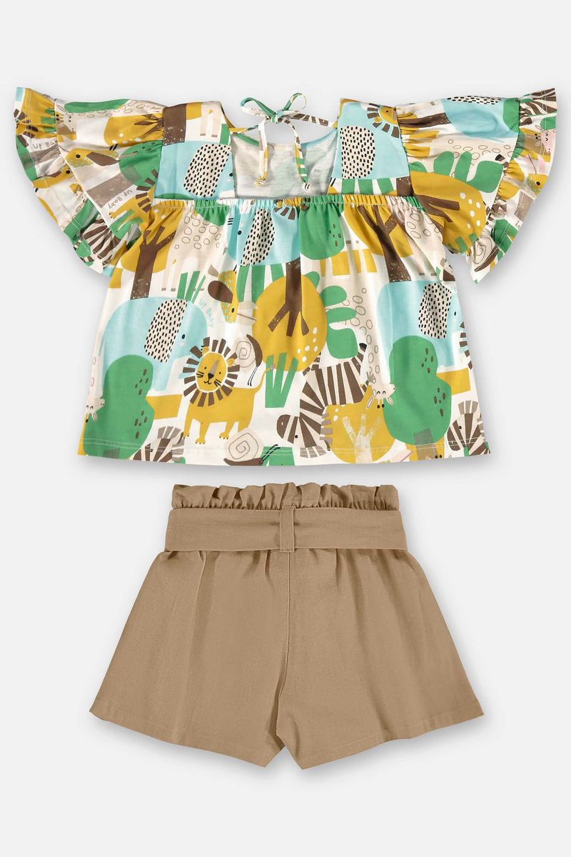 conjunto-infantil-para-menina-com-blusa-e-short-bege