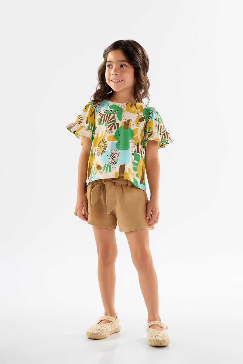 conjunto-infantil-para-menina-com-blusa-e-short-bege