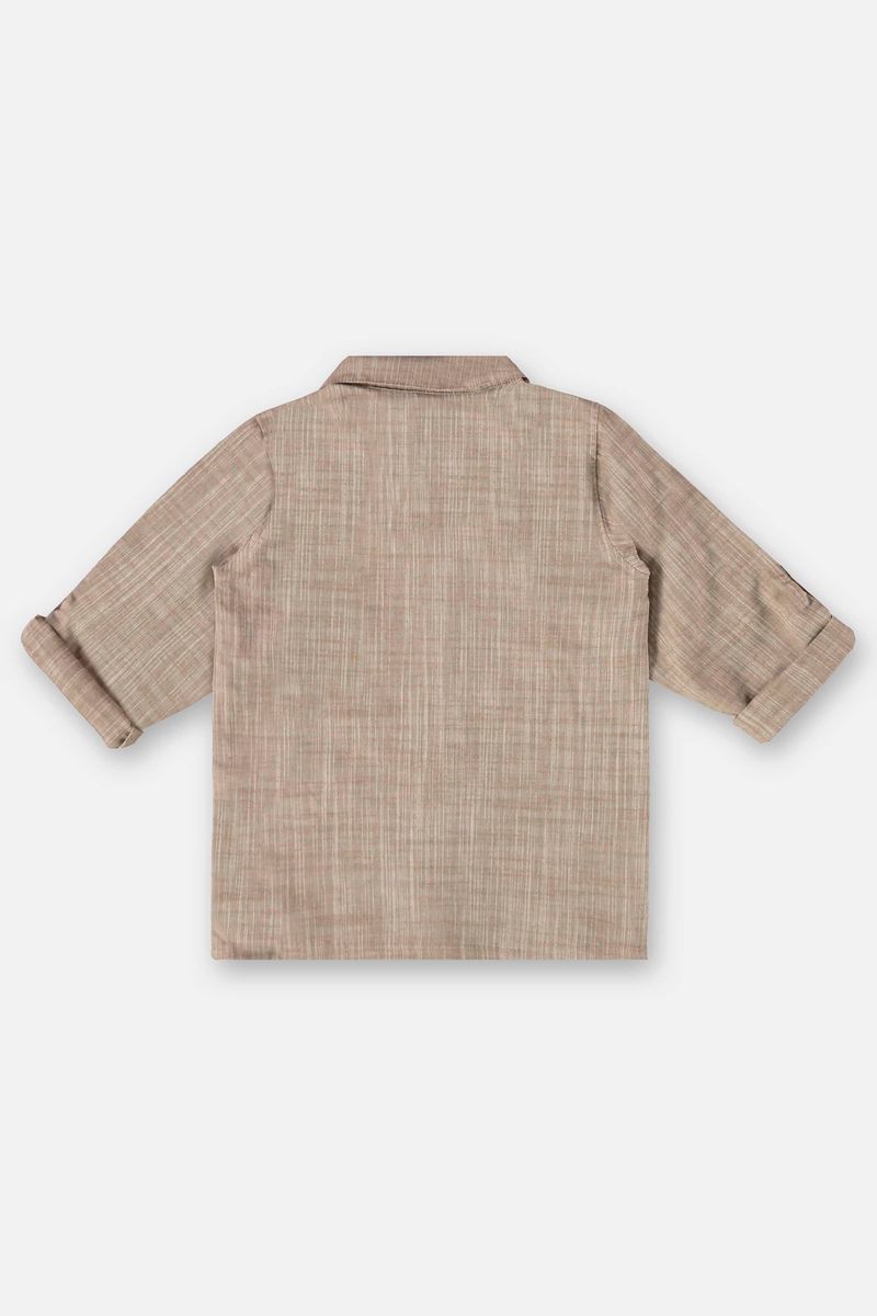 conjunto-infantil-para-menino-com-camisa-e-short-marrom