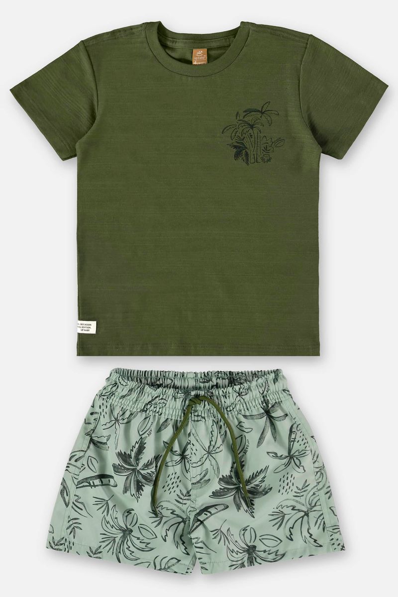 conjunto-infantil-para-menino-com-camiseta-e-short-verde
