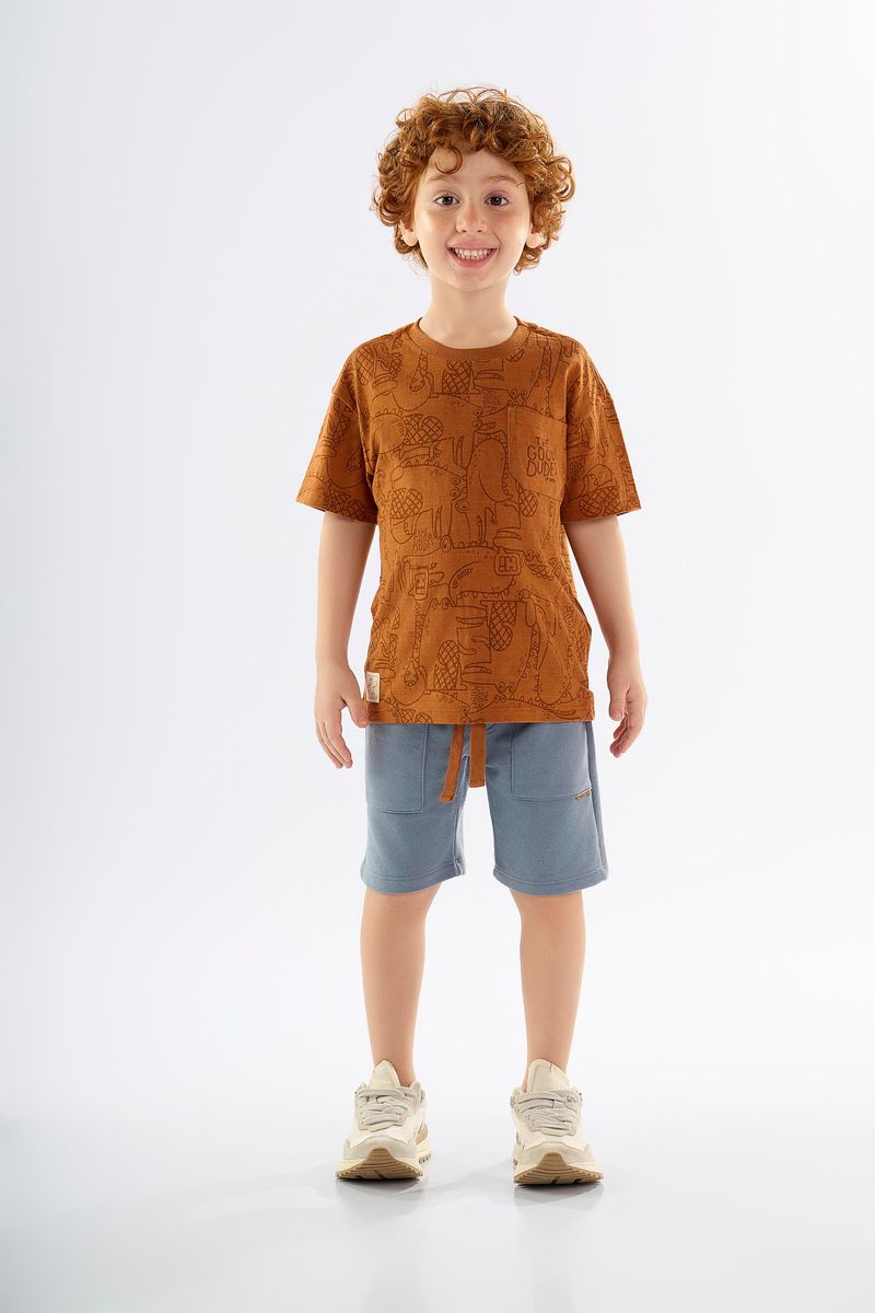 conjunto-infantil-para-menino-com-camiseta-e-bermuda-marrom
