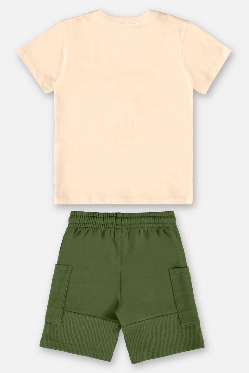 conjunto-com-camiseta-e-bermuda-infantil-para-menino-bege