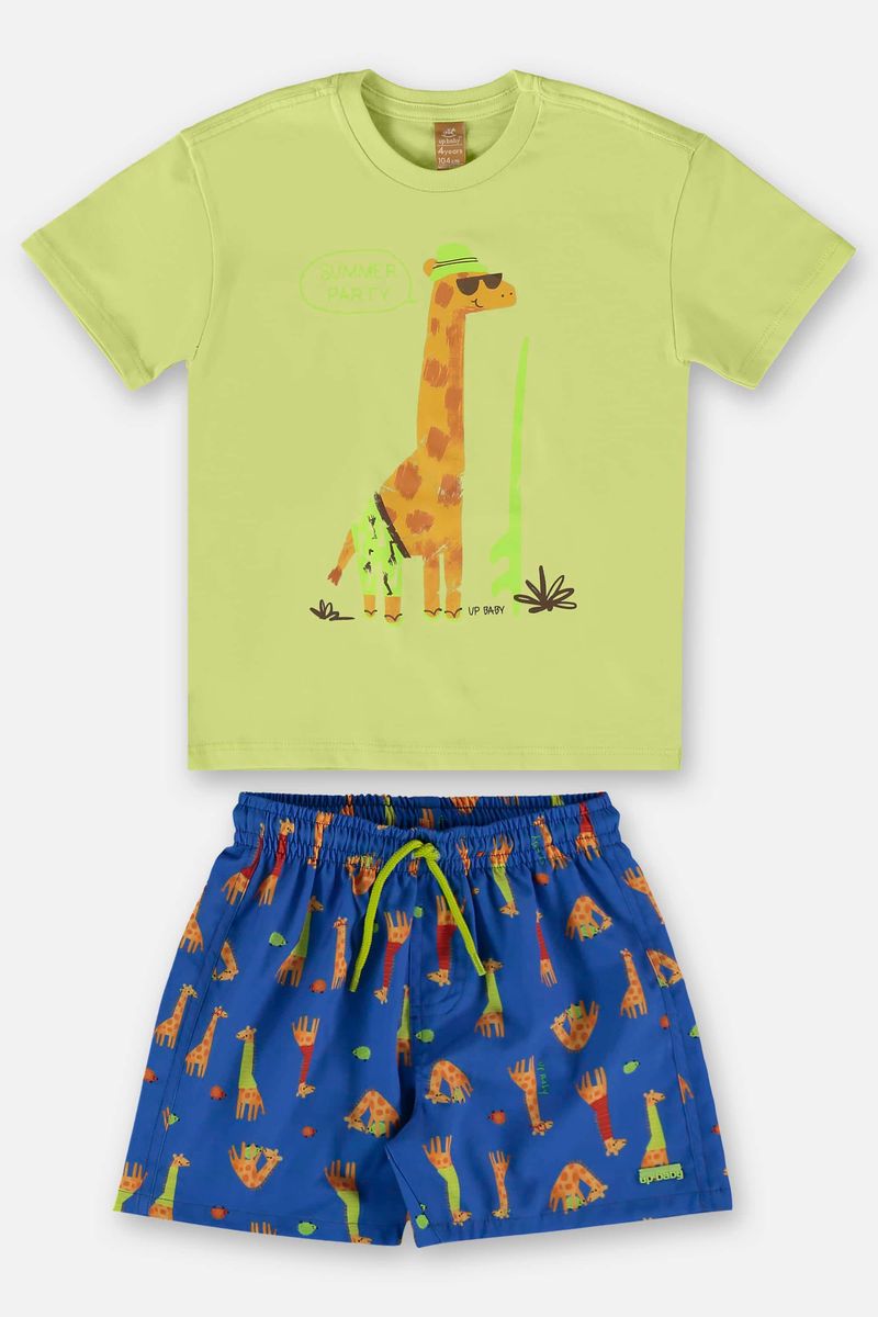 conjunto-camiseta-e-short-infantil-para-menino-verde