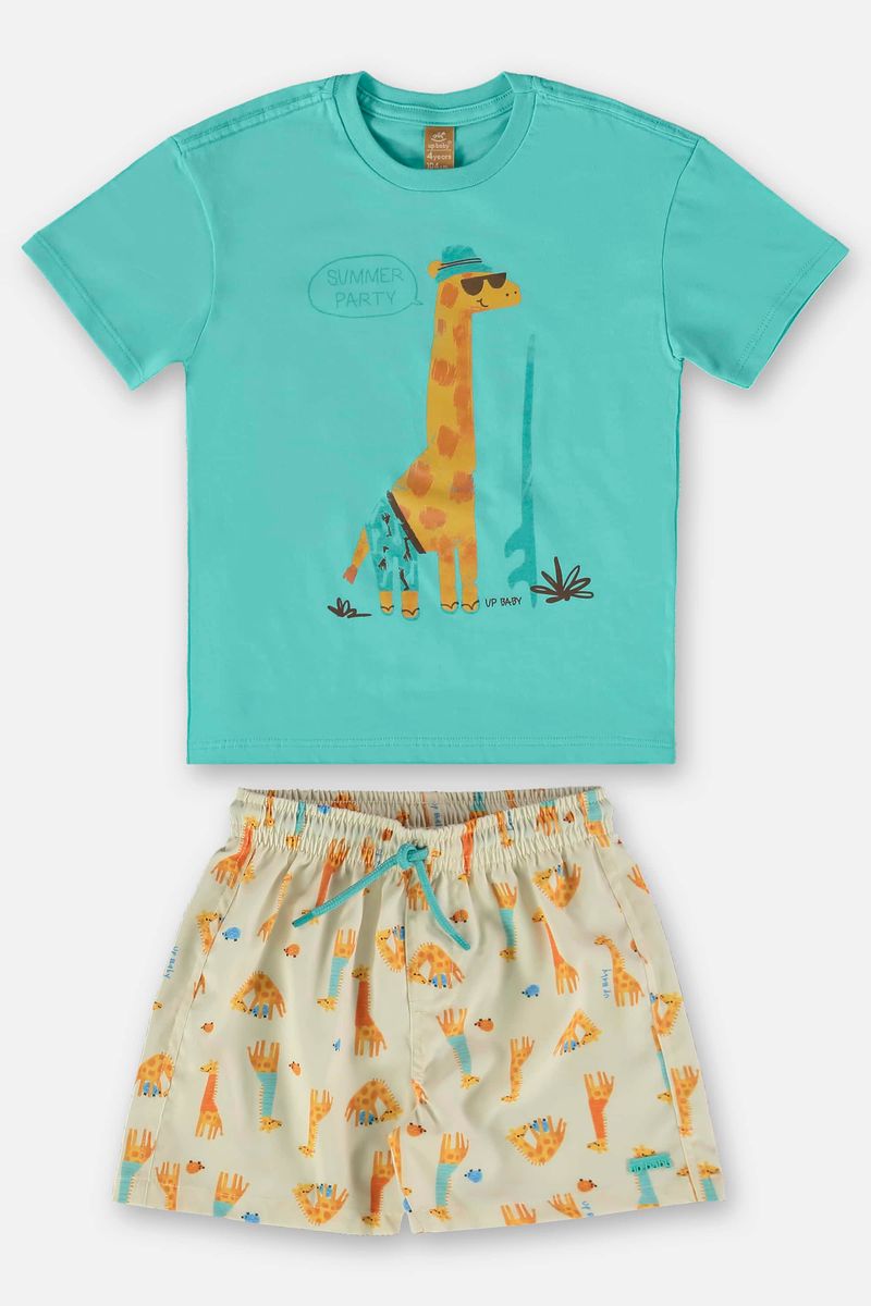 conjunto-camiseta-e-short-infantil-para-menino-azul-claro