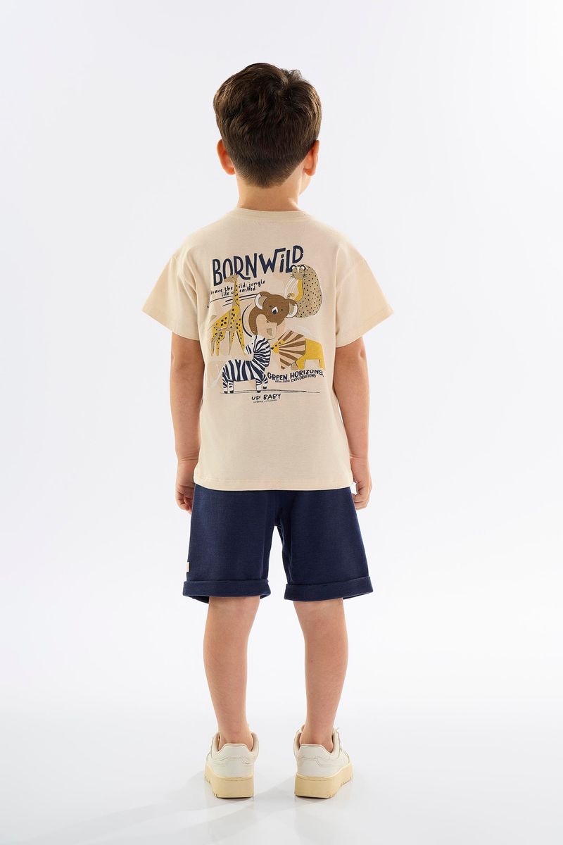 conjunto-com-camiseta-e-bermuda-infantil-para-menino-bege