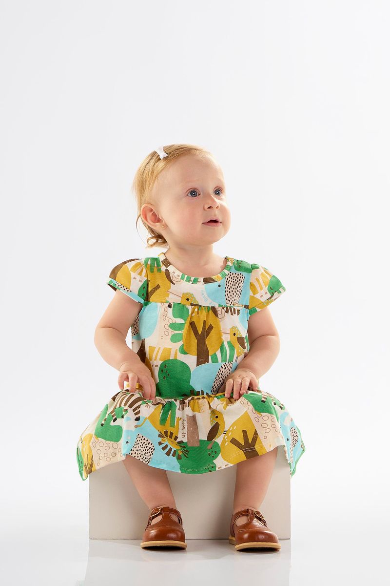 vestido-para-bebe-em-meia-malha-de-mangas-curtas-bege