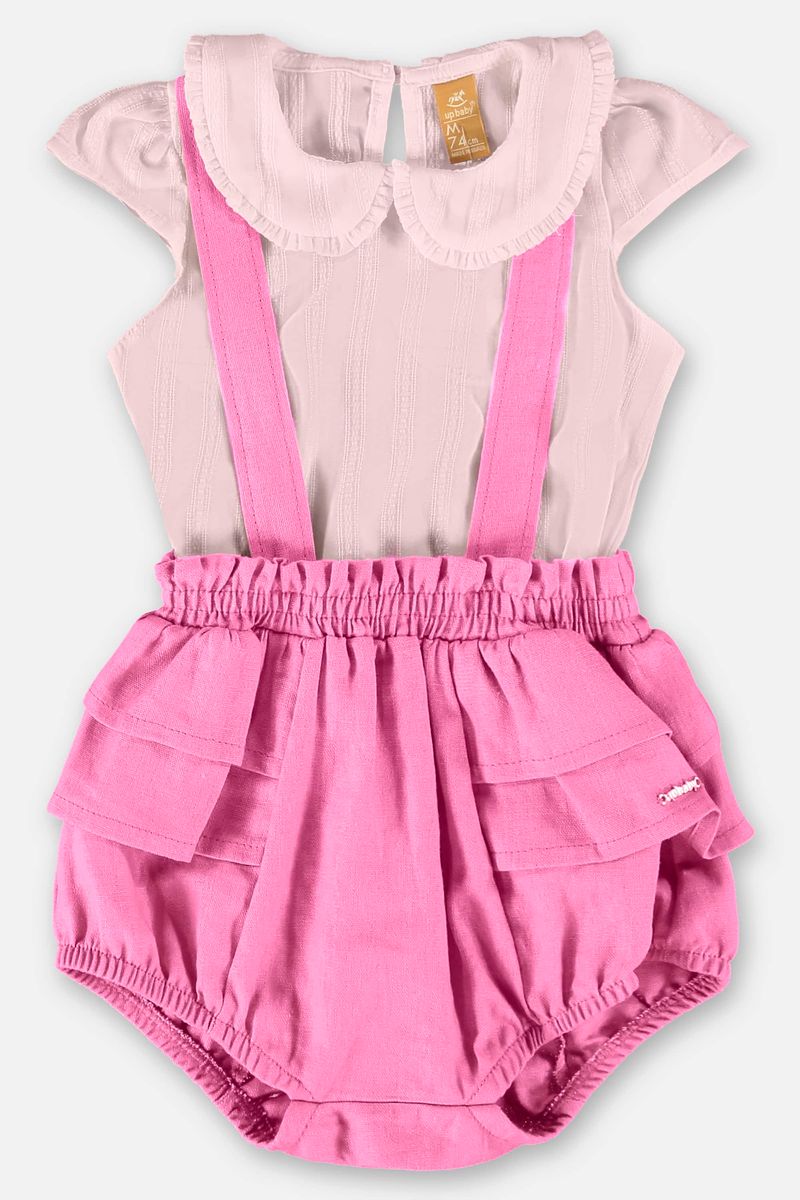 conjunto-para-bebe-menina-com-jardineira-e-body-rosa