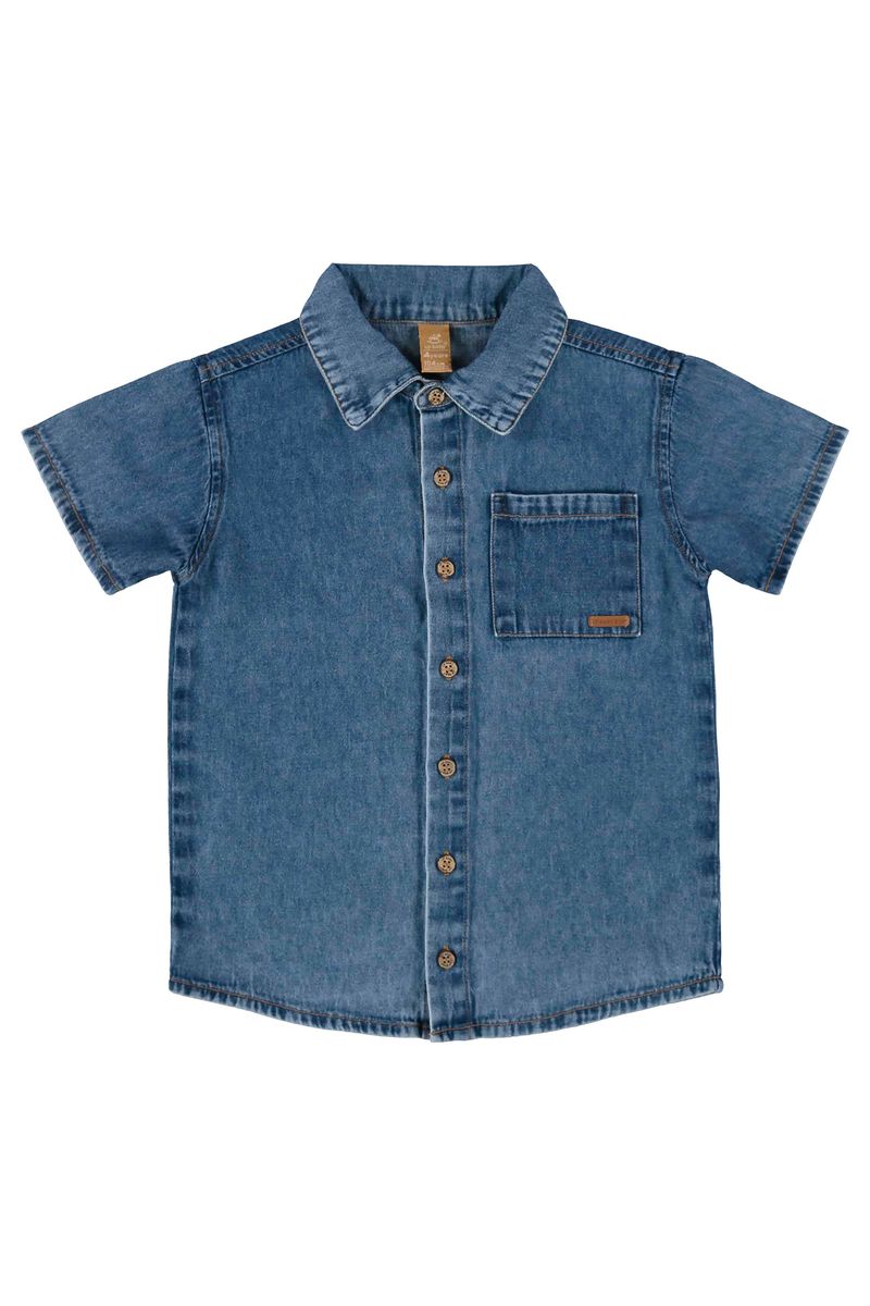 camisa-infantil-para-menino-manga-curta-em-jeans-azul
