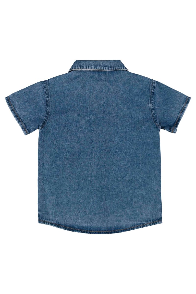 camisa-infantil-para-menino-manga-curta-em-jeans-azul