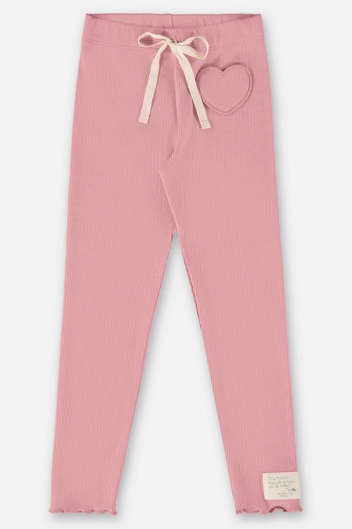 Calça Infantil Nature para Menina em Ribana Canelada (Rosa) Up Baby