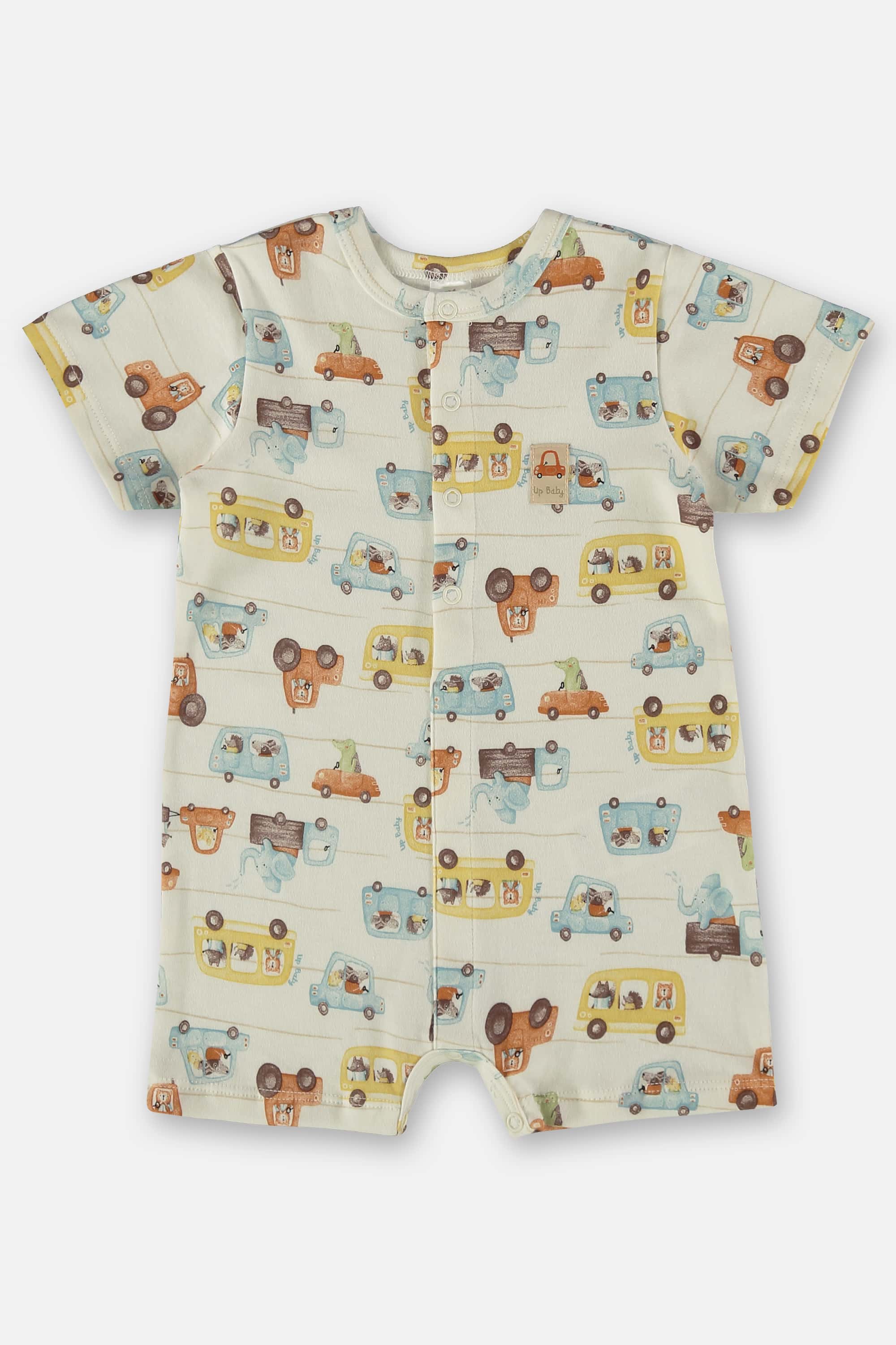 Macaquinho Unissex para Bebê em Suedine Comfy (Bege) Up Baby