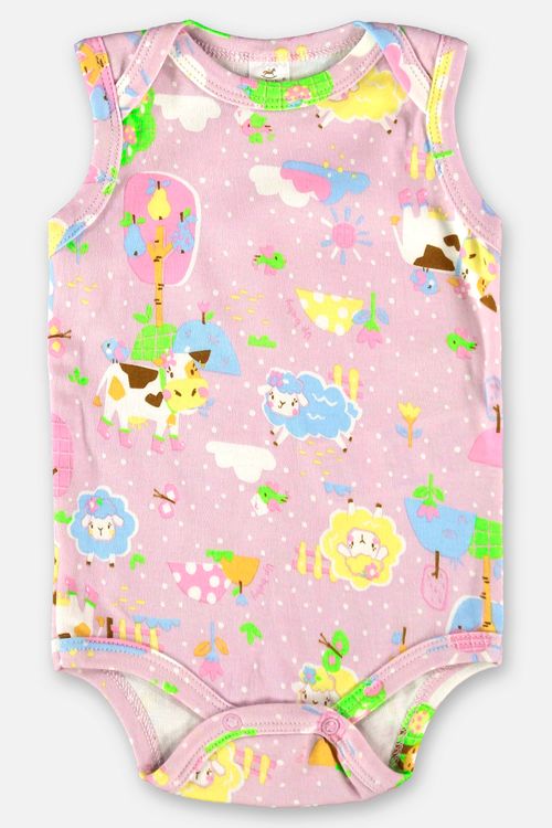 Body para Bebê Menina em Suedine Essentials (Lilás) Up Baby