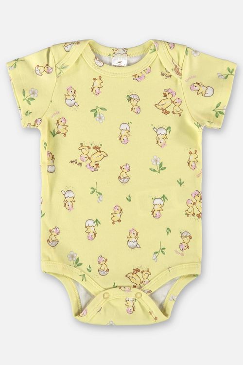 Body Essentials para Bebê Menina em Suedine (Amarelo) Up Baby