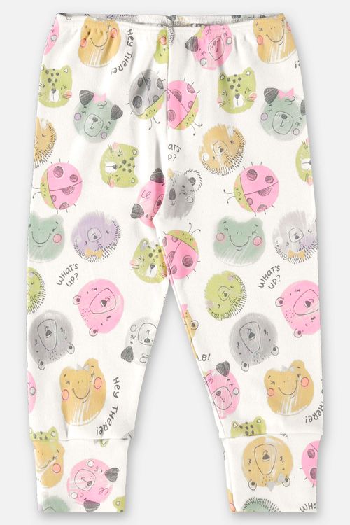 Calça para Bebê Menina em Suedine Essentials (Bege) Up Baby