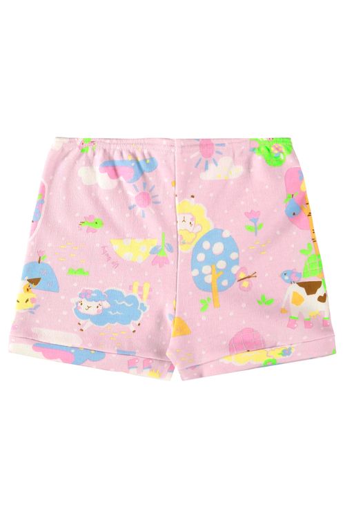 Shorts para Bebê Menina em Suedine Essentials (Lilás) Up Baby