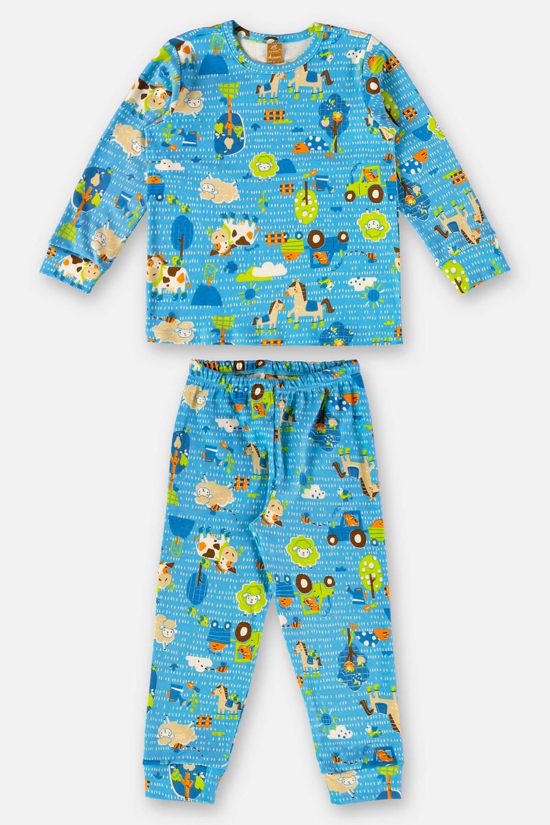 pijama-infantil-unissex-em-suedine-azul