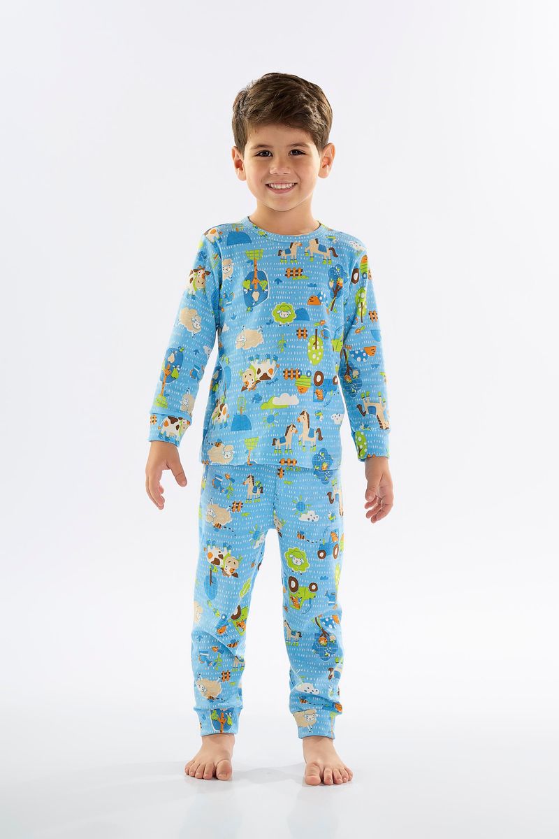 pijama-infantil-unissex-em-suedine-azul