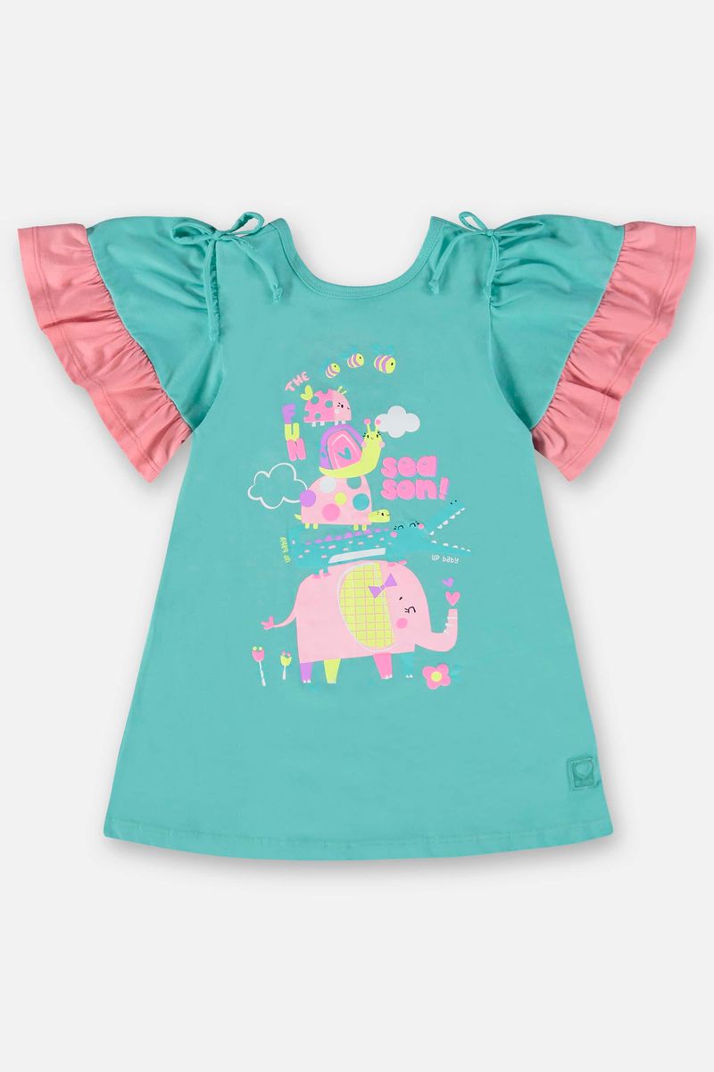 saida-de-praia-the-fun-season-infantil-em-meia-malha-azul