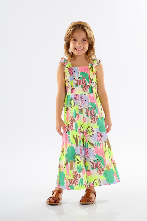 Macaquinho Infantil para Menina Estampado (Rosa) Up Baby