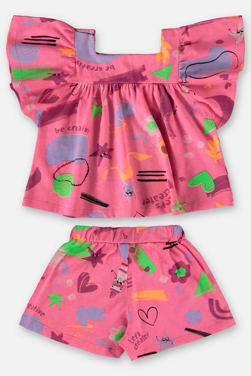 conjunto-infantil-para-menina-com-bata-e-short-em-meia-malha-rosa