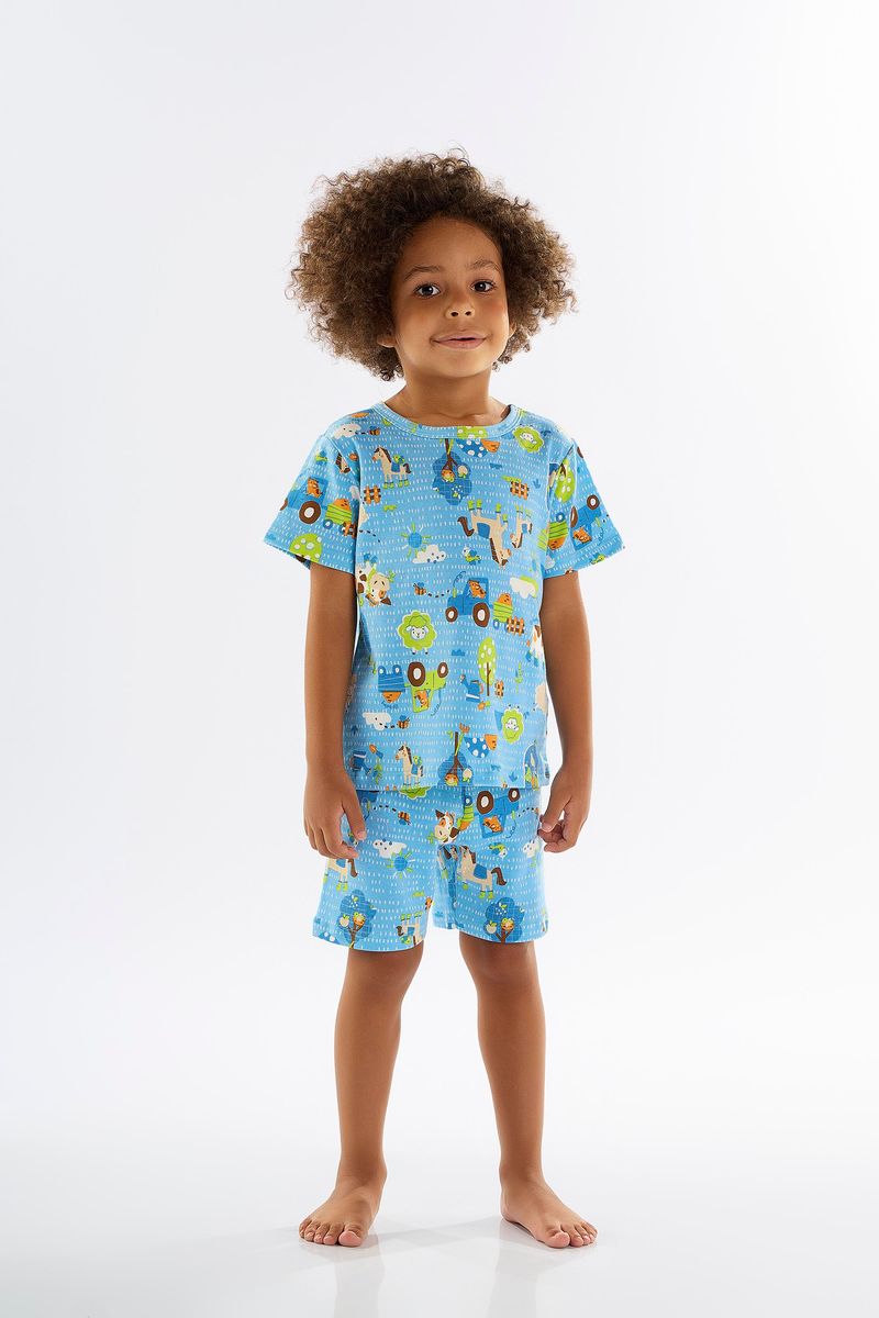 pijama-fazendinha-infantil-para-menino-azul-claro