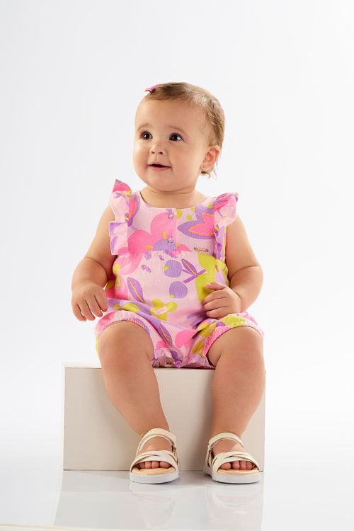 Banho de Sol para Bebê Menina em Cotton (Roxo) Up Baby