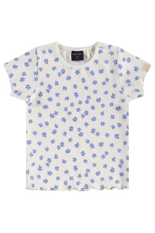 Blusa Infantil em Ribana Estampada (Off White) Guloseima