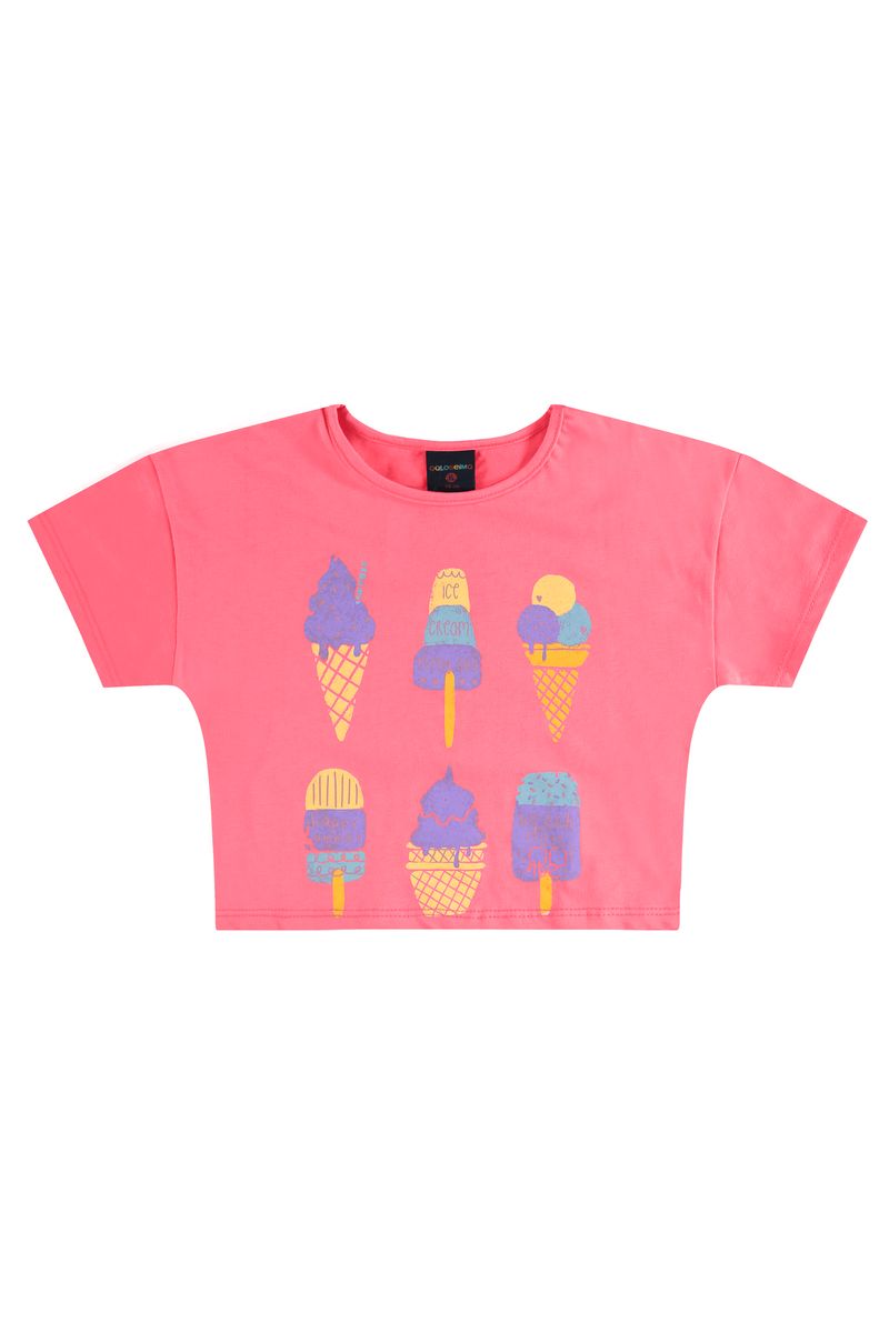 Conjunto-Infantil-para-Menina-com-Blusa-e-Shorts-Rosa-Pink