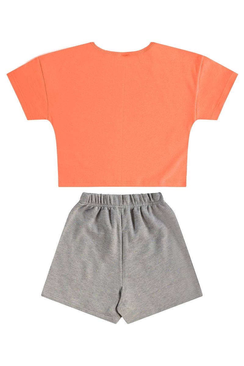 Conjunto-Infantil-com-Blusa-e-Short-Saia-Laranja