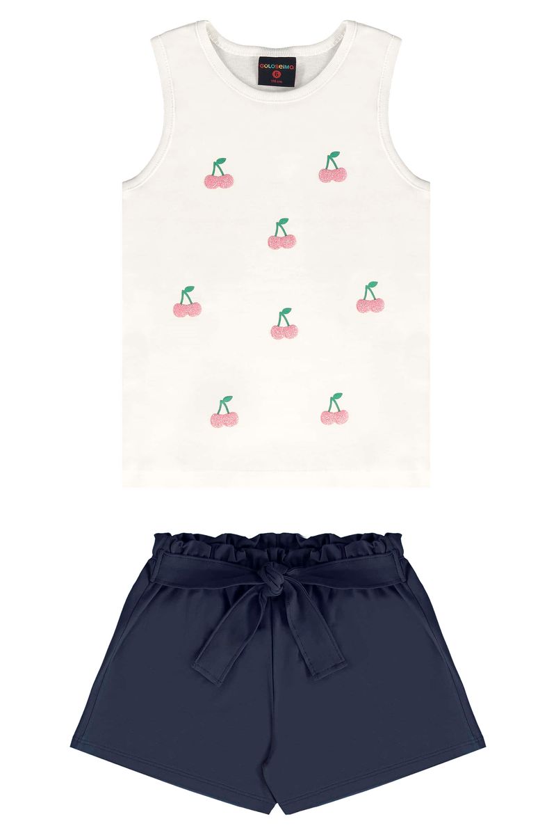 Conjunto-Infantil-para-Menina-com-Blusa-e-Shorts