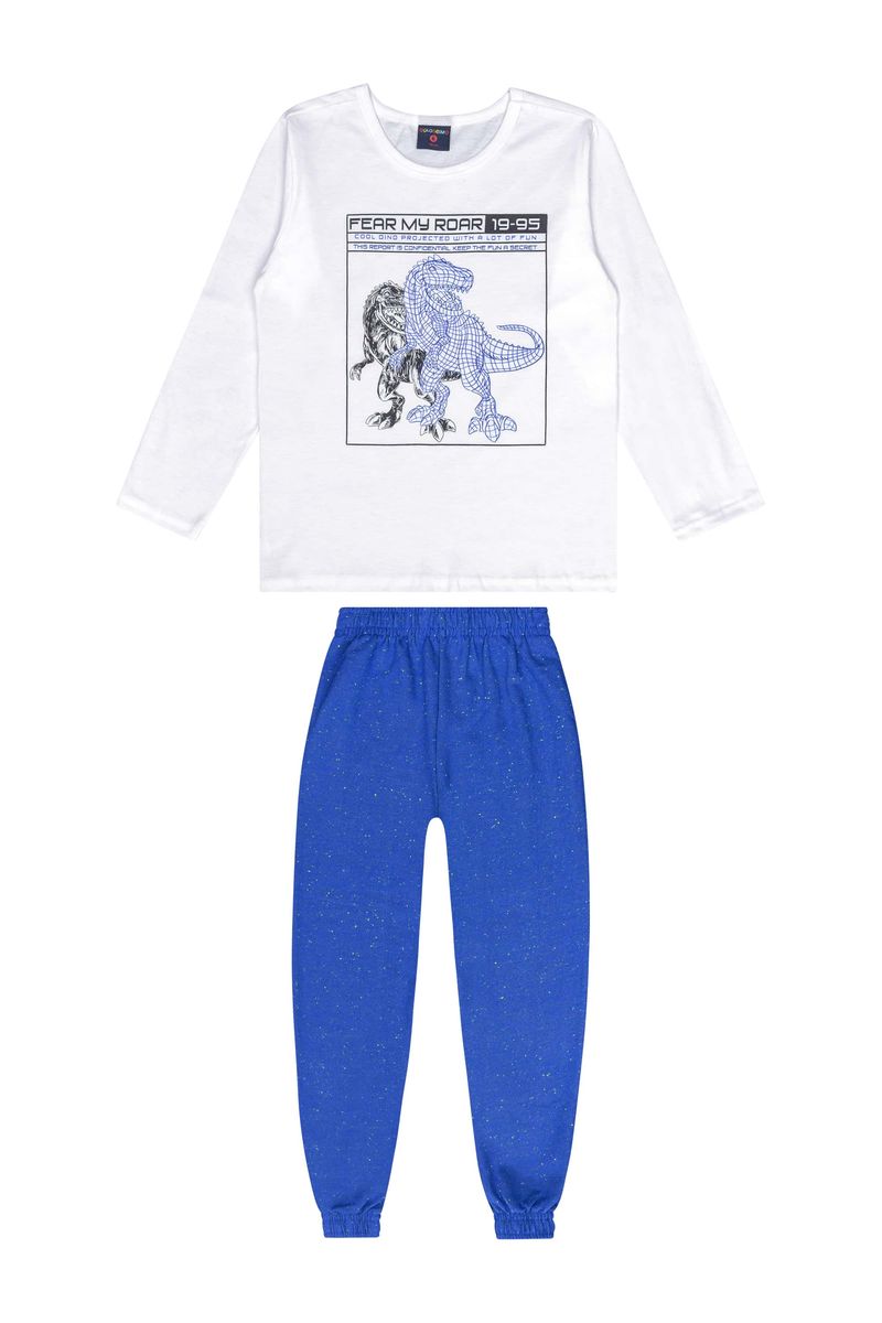 Conjunto-Camiseta-e-Calca-Infantil-para-Menino-Branco