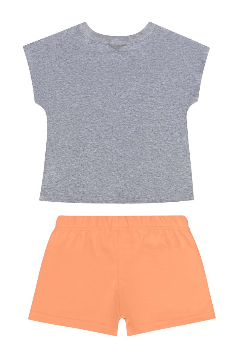 Conjunto-com-Blusa-e-Short-para-Menina-Cinza
