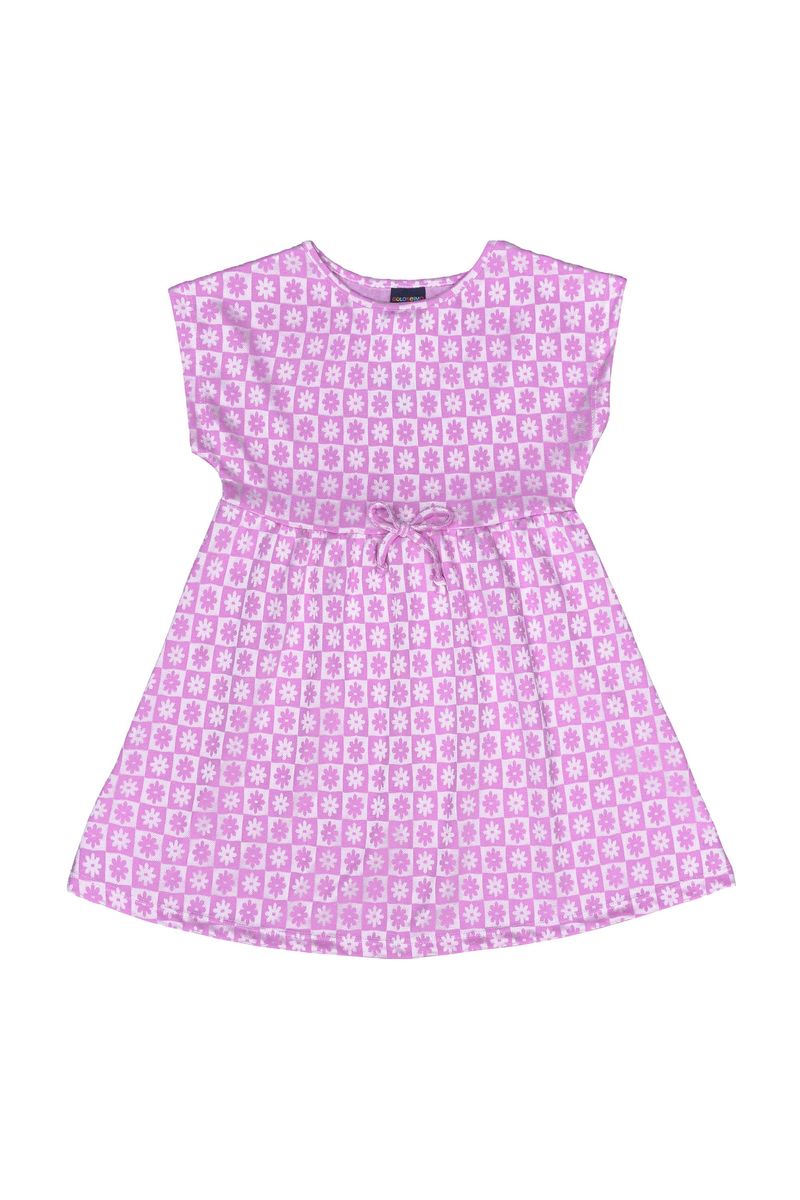 Vestido-Infantil-Sem-Manga-em-Jacquard-Roxo