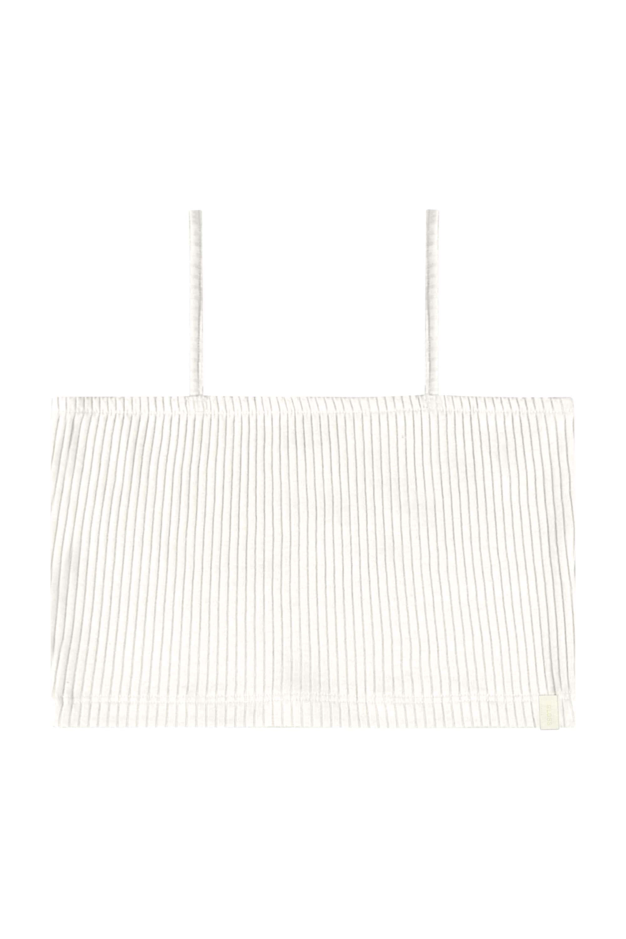 Top em Ribana Canelada Juvenil (Off White) Gloss