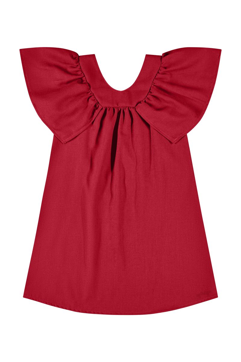 Vestido-Infantil-em-Tecido-para-Menina--Vermelho--Quimby