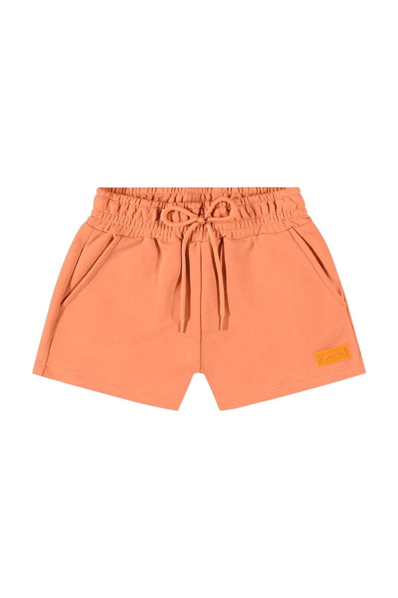 Short-Basico-em-Moletom-para-Menina--Laranja--Quimby