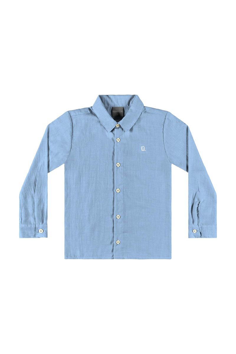Camisa-Manga-Longa-para-Menino--Azul--Quimby