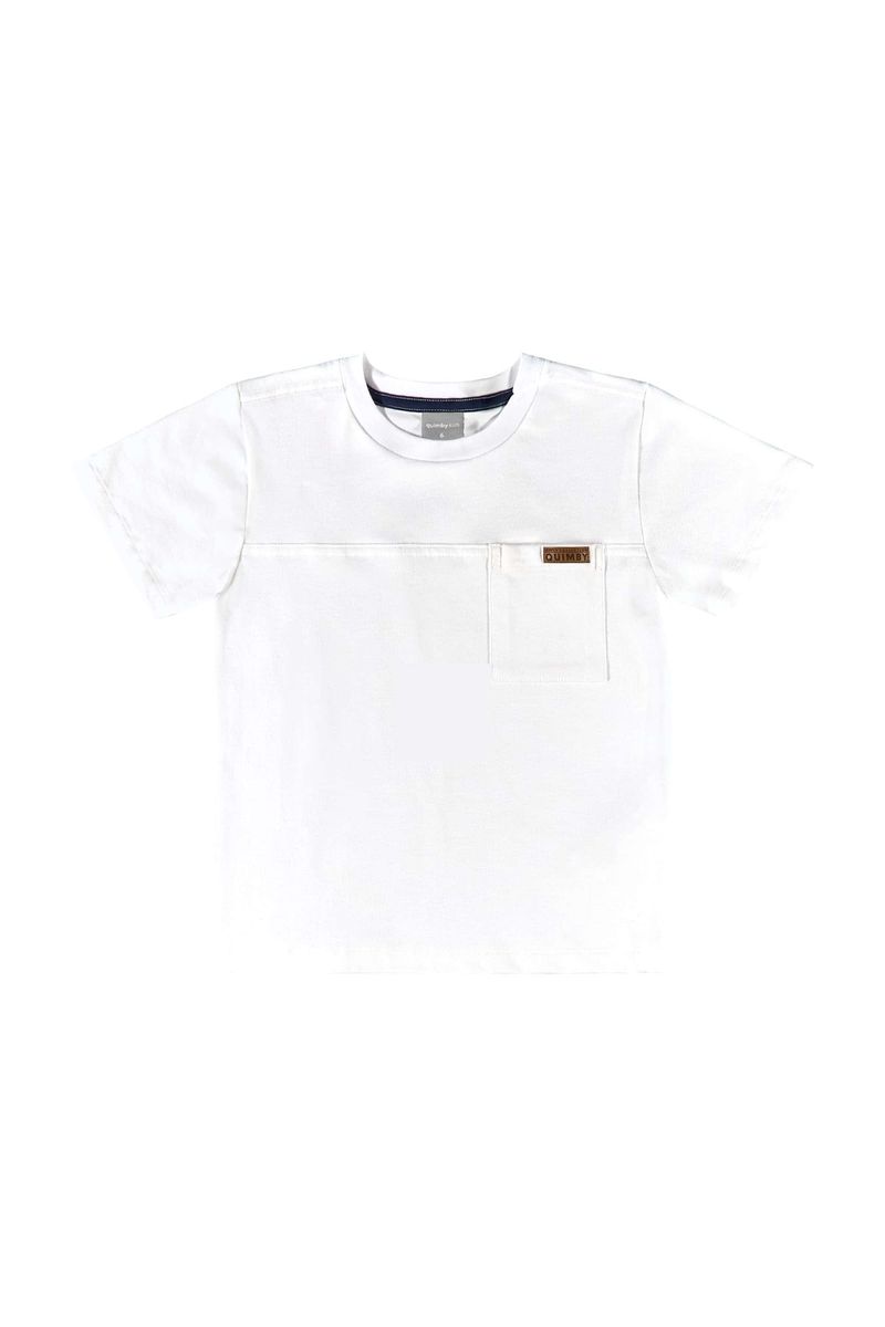 Conjunto-Infantil-com-Camiseta-e-Bermuda-Jeans-para-Menino--Branco--Quimby