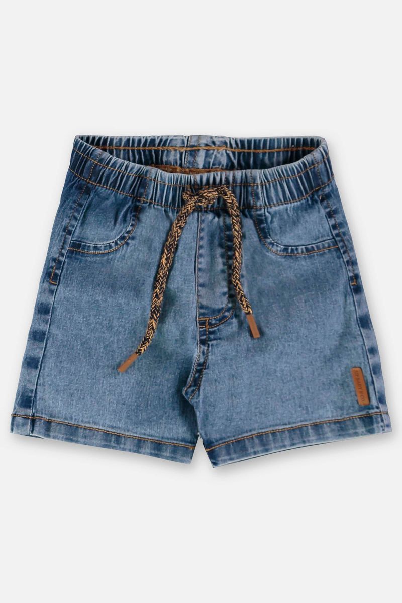 Conjunto-Infantil-com-Camisa-e-Bermuda-em-Jeans--Azul--Up-Baby