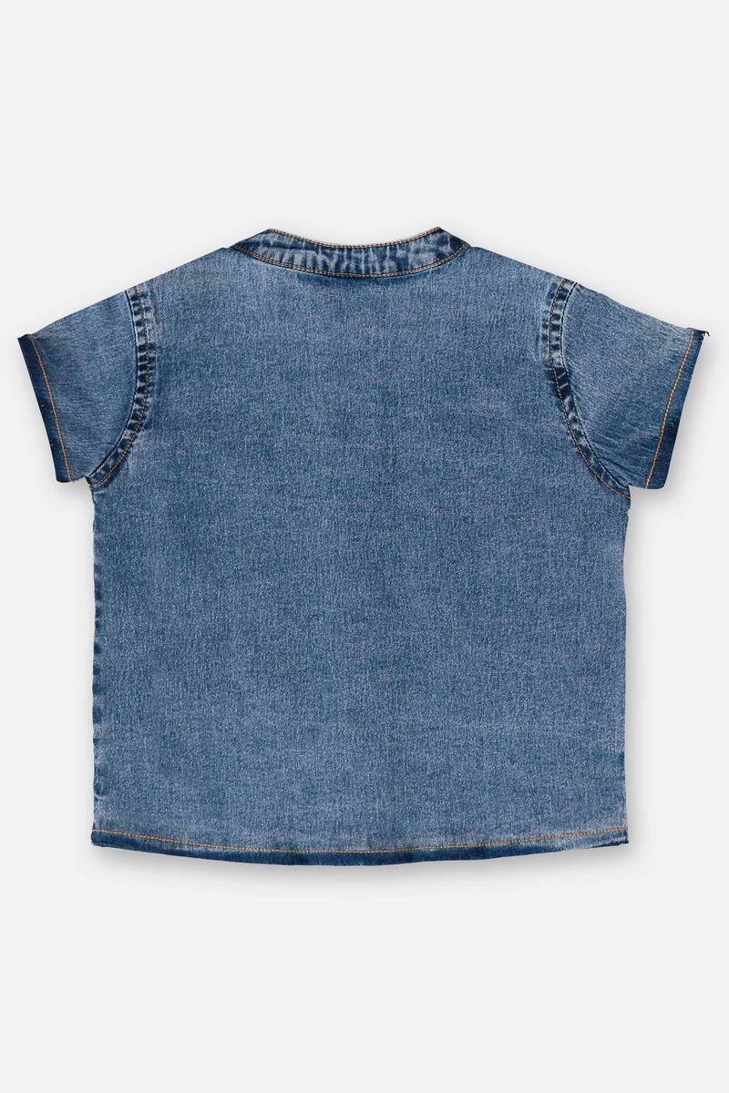 Conjunto-Infantil-com-Camisa-e-Bermuda-em-Jeans--Azul--Up-Baby