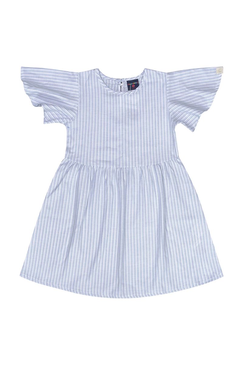 Vestido-Infantil-Manga-Curta-Listrado-Azul