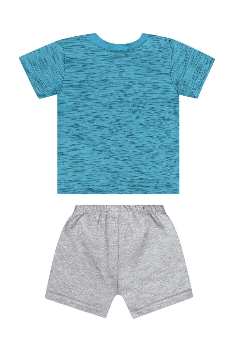Conjunto-com-Camiseta-e-Bermuda-para-Menino-Verde