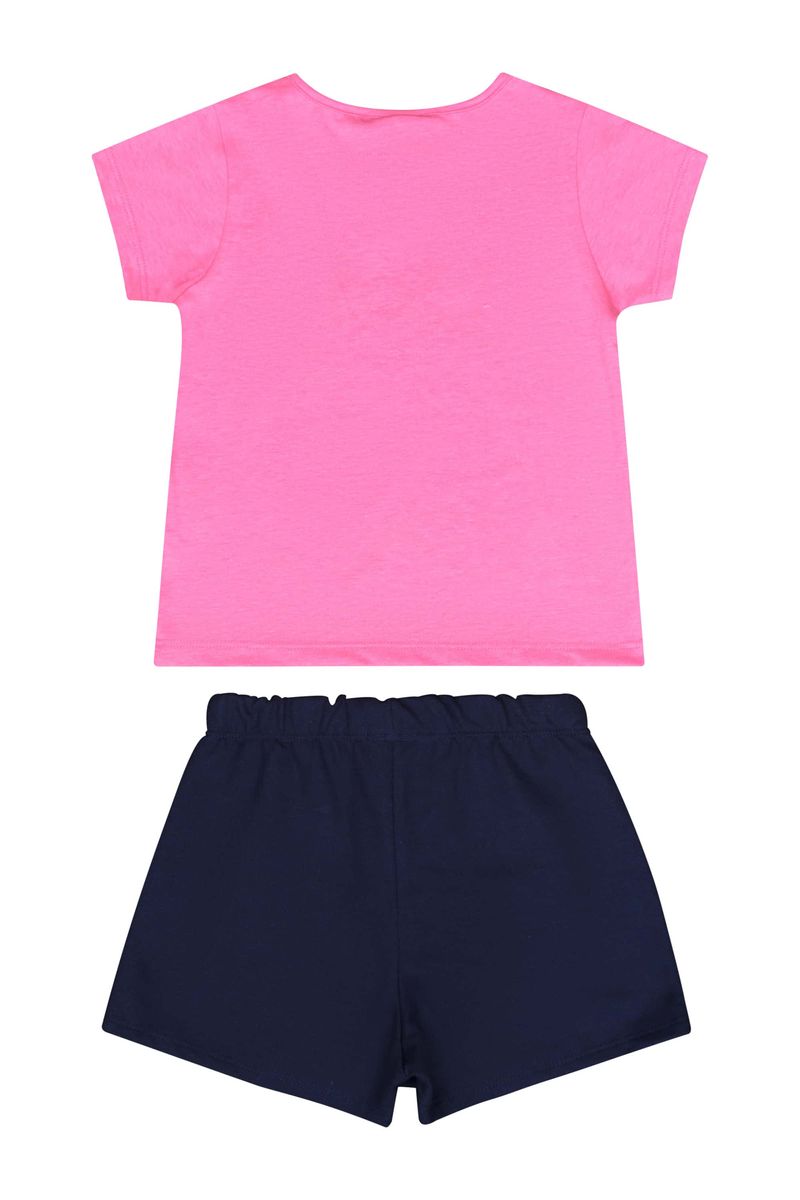 Conjunto-com-Blusa-e-Short-saia-para-Menina-Rosa-Guloseima