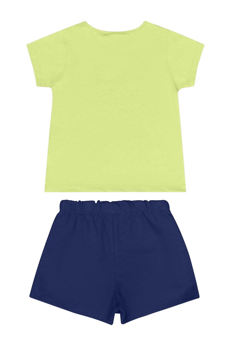 Conjunto-com-Blusa-e-Short-saia-para-Menina-Amarelo-Guloseima