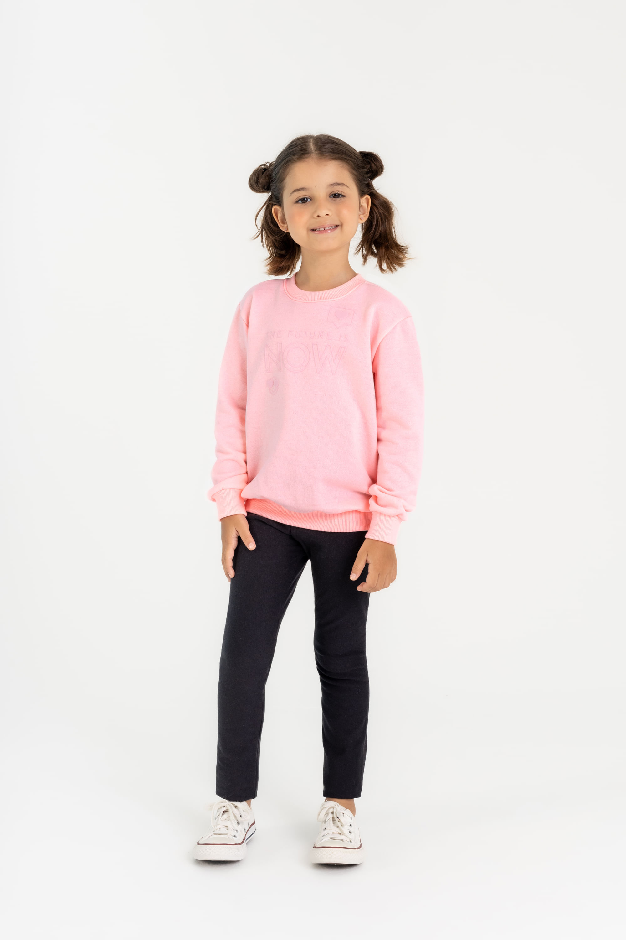 Conjunto Blusão e Calça Infantil para Menina (Rosa) Guloseima