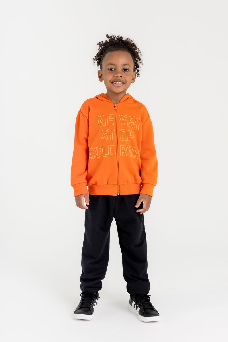 Jaqueta-de-Moletom-Infantil-para-Menino-Laranja